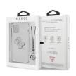 Guess GUHCP12LKS4GSI 4G Silver Charms Collection iPhone 12 Pro Max 6.7" hátlap, tok, átlátszó