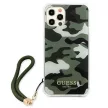 Guess GUHCP12LKSARKA iPhone 12 Pro Max 6.7" hátlap, tok Camo Collection, zöld