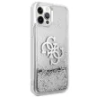 Guess GUHCP12LLG4GSI iPhone 12 Pro Max 6.7" hátlap, tok 4G Big Liquid Glitter, ezüst