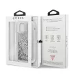 Guess GUHCP12LLG4GSI iPhone 12 Pro Max 6.7" hátlap, tok 4G Big Liquid Glitter, ezüst