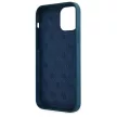 Guess GUHCP12LLSLMGBL iPhone 12 Pro Max 6.7" hátlap, tok Metal Logo Script, kék