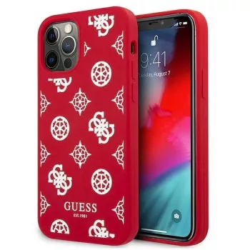   Guess GUHCP12LLSPEWRE iPhone 12 Pro Max 6.7" hátlap, tok Peony Collection, piros