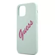 Guess GUHCP12LLSVSBF iPhone 12 Pro Max 6.7" hátlap, tok Silicone Vintage, kék