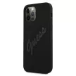 Guess GUHCP12LLSVSBK Script Vintage iPhone 12 Pro Max 6.7", hátlap, tok, fekete
