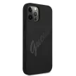 Guess GUHCP12LLSVSBK Script Vintage iPhone 12 Pro Max 6.7", hátlap, tok, fekete