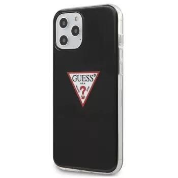   Guess GUHCP12LPCUCTLBK Triangle Collection iPhone 12 Pro Max 6,7", hátlap, tok, fekete