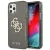Guess GUHCP12LPCUGL4GBK iPhone 12 Pro Max 6.7" hátlap, tok Glitter 4G Big Logo, fekete