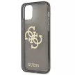 Guess GUHCP12LPCUGL4GBK iPhone 12 Pro Max 6.7" hátlap, tok Glitter 4G Big Logo, fekete