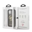 Guess GUHCP12LPCUGL4GBK iPhone 12 Pro Max 6.7" hátlap, tok Glitter 4G Big Logo, fekete