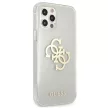 Guess GUHCP12LPCUGL4GTR iPhone 12 Pro Max 6.7" hátlap, tok Glitter 4G Big Logo, átlátszó