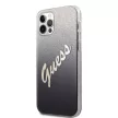 Guess iPhone 12 Pro Max Glitter Gradient Script (GUHCP12LPCUGLSBK) hátlap, tok, fekete