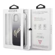 Guess iPhone 12 Pro Max Glitter Gradient Script (GUHCP12LPCUGLSBK) hátlap, tok, fekete