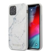   Guess iPhone 12/12 Pro Marble Case márvány mintás (GUHCP12MPCUMAWH) hátlap, tok, fehér