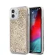 Guess iPhone 12 Mini 4G Liquid Glitter (GUHCP12SLG4GSLG) hátlap, tok, arany