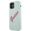 Guess GUHCP12SLSVSBF Silicone Vintage iPhone 12 mini 5.4" tok, kék