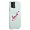 Guess GUHCP12SLSVSBF Silicone Vintage iPhone 12 mini 5.4" tok, kék