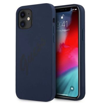   Guess GUHCP12SLSVSBL Script Vintage iPhone 12 mini 5,4", hátlap, tok, kék