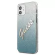 Guess GUHCP12SPCUGLSBL Glitter Gradiens Script iPhone 12 mini 5,4", hátlap, tok, kék