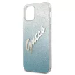 Guess GUHCP12SPCUGLSBL Glitter Gradiens Script iPhone 12 mini 5,4", hátlap, tok, kék