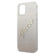 Guess GUHCP12SPCUGLSGO iPhone 12 mini 5.4" hátlap, tok Glitter Gradient Script, arany