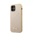 Guess iPhone 12 Mini Iridescent Love (GUHCP12SPUILGLG) hátlap, tok, arany