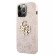Guess tok iPhone 13 Pro/13 6,1" GUHCP13L4GMGPI rózsaszín kemény tok 4G nagy fém logóhoz