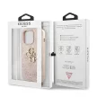 Guess tok iPhone 13 Pro/13 6,1" GUHCP13L4GMGPI rózsaszín kemény tok 4G nagy fém logóhoz