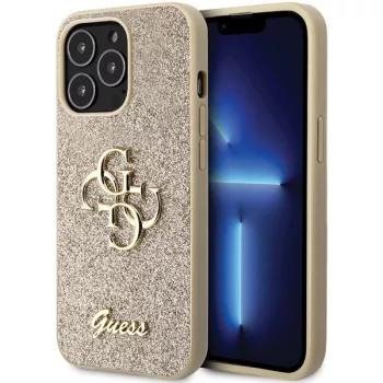   Guess GUHCP13LHG4SGD Glitter Script Big 4G iPhone 13 Pro 6.1" hátlap, tok, arany