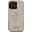 Guess GUHCP13LHG4SGD Glitter Script Big 4G iPhone 13 Pro 6.1" hátlap, tok, arany