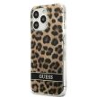 Guess GUHCP13LHSLEOW iPhone 13 Pro/13 6.1" hátlap, tok Leopard, barna