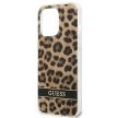 Guess GUHCP13LHSLEOW iPhone 13 Pro/13 6.1" hátlap, tok Leopard, barna