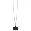 Guess GUHCP13LP4TDSCPP hátlap, tok iPhone 13 Pro/13 Crossbody 4G Metal Logo, rózsaszín