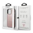 Guess GUHCP13LPCRBPI iPhone 13 Pro/13 6,1" hátlap, tok Croco Strap Collection, rózsaszín