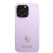 Guess GUHCP13LPS4MU iPhone 13 Pro/13 6.1" hátlap, tok Saffiano 4G Small Metal Logo, lila