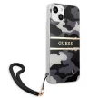 Guess GUHCP13MKCABBK iPhone 13 6.1" hátlap, tok Camo Strap Collection, fekete