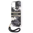 Guess GUHCP13MKCABBK iPhone 13 6.1" hátlap, tok Camo Strap Collection, fekete