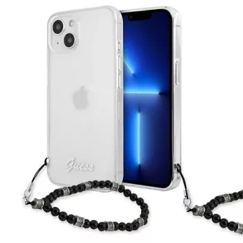   Guess Black Pearl Clear Hardcase GUHCP13MKPSBK iPhone 13, 6.1" hátlap, tok, átlátszó