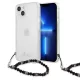 Guess Black Pearl Clear Hardcase GUHCP13MKPSBK iPhone 13, 6.1" hátlap, tok, átlátszó