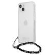 Guess Black Pearl Clear Hardcase GUHCP13MKPSBK iPhone 13, 6.1" hátlap, tok, átlátszó