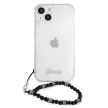Guess Black Pearl Clear Hardcase GUHCP13MKPSBK iPhone 13, 6.1" hátlap, tok, átlátszó
