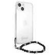 Guess Black Pearl Clear Hardcase GUHCP13MKPSBK iPhone 13, 6.1" hátlap, tok, átlátszó