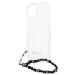 Guess Black Pearl Clear Hardcase GUHCP13MKPSBK iPhone 13, 6.1" hátlap, tok, átlátszó