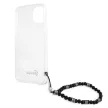 Guess Black Pearl Clear Hardcase GUHCP13MKPSBK iPhone 13, 6.1" hátlap, tok, átlátszó
