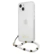 Guess White Pearl Clear Hardcase GUHCP13MKPSWH iPhone 13 6.1" hátlap, tok, átlátszó