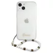 Guess White Pearl Clear Hardcase GUHCP13MKPSWH iPhone 13 6.1" hátlap, tok, átlátszó