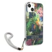 Guess GUHCP13SHFLSB Flower Strap iPhone 13 mini 5,4", hátlap, tok, kék, színes