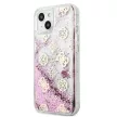 Guess GUHCP13SLGPEPI Liquid GlitteriPhone 13 mini 5.4", hátlap, tok, rózsaszín