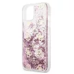 Guess GUHCP13SLGPEPI Liquid GlitteriPhone 13 mini 5.4", hátlap, tok, rózsaszín
