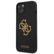 Guess GUHCP13SLS4GGBK iPhone 13 mini 5.4" hátlap, tok Silicone 4G Logo, fekete