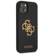 Guess GUHCP13SLS4GGBK iPhone 13 mini 5.4" hátlap, tok Silicone 4G Logo, fekete